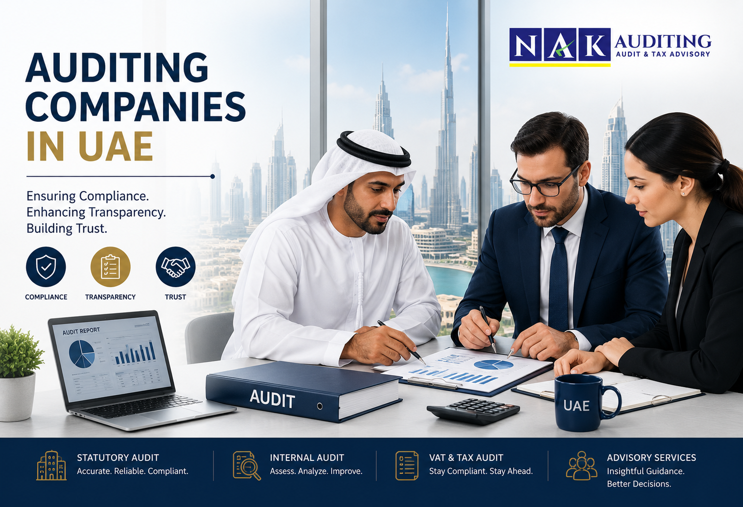 Auditing Companies in UAE providing professional financial audit services