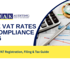 UAE VAT rates and compliance guide showing tax filing and business regulations in 2026