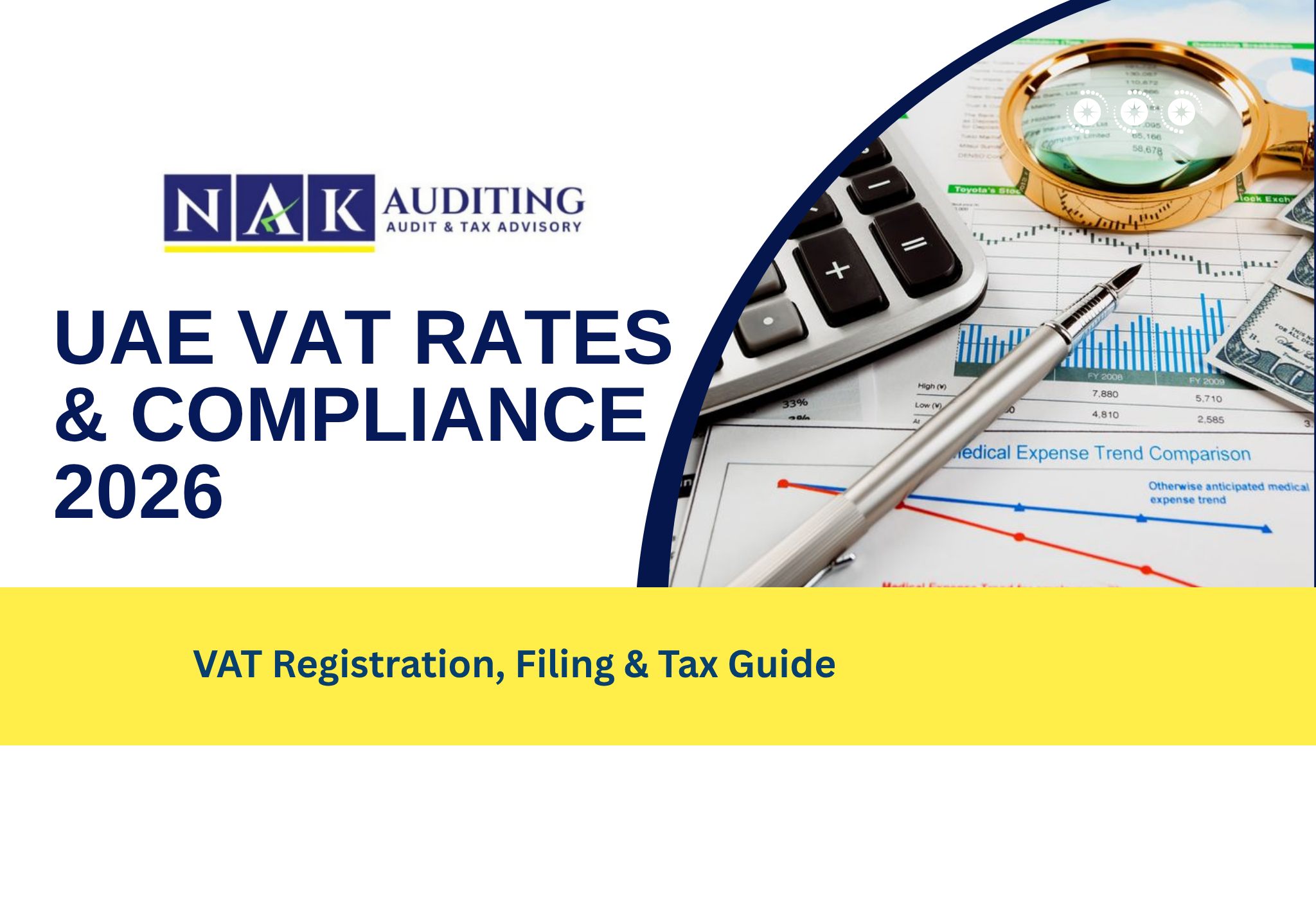 UAE VAT rates and compliance guide showing tax filing and business regulations in 2026
