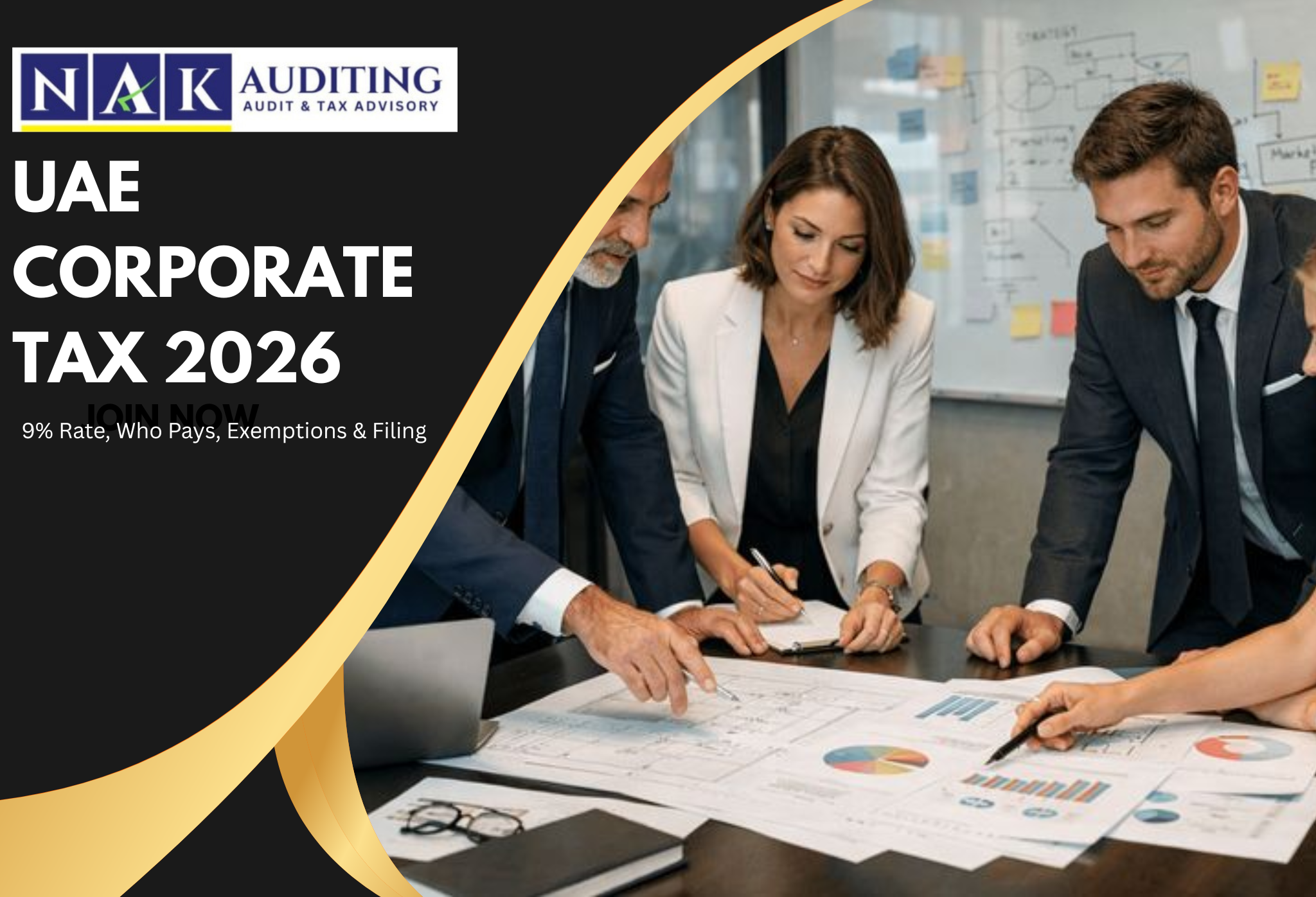 Corporate Tax in UAE services with 9% tax rate guidance, filing support, exemptions, compliance solutions, and penalty-free business registration assistance.