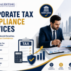 Corporate Tax Compliance Services in the UAE by NAK Auditing, offering tax registration, FTA compliance, tax return filing, and expert advisory